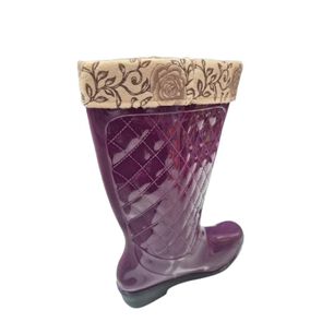 Bota Agua Lluvia Lila Mujer