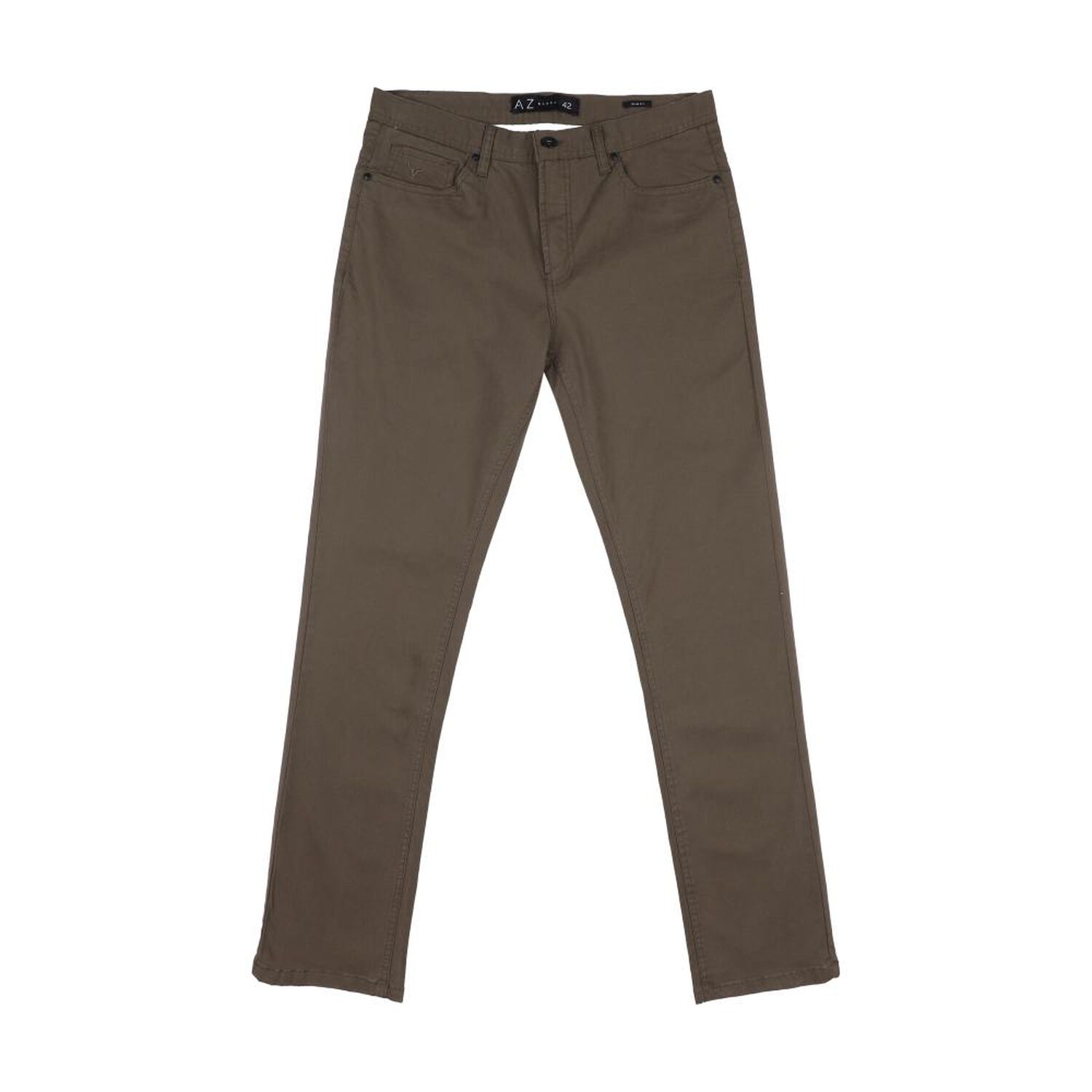 Pantal&oacute;n Liso Tiro Medio Slim Hombre Az Black image number 0.0