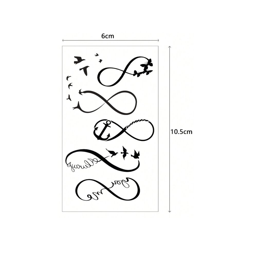 Pegatinas Tatuajes Temporales Impermeables Dise&ntilde;os Top 2024 image number 10.0