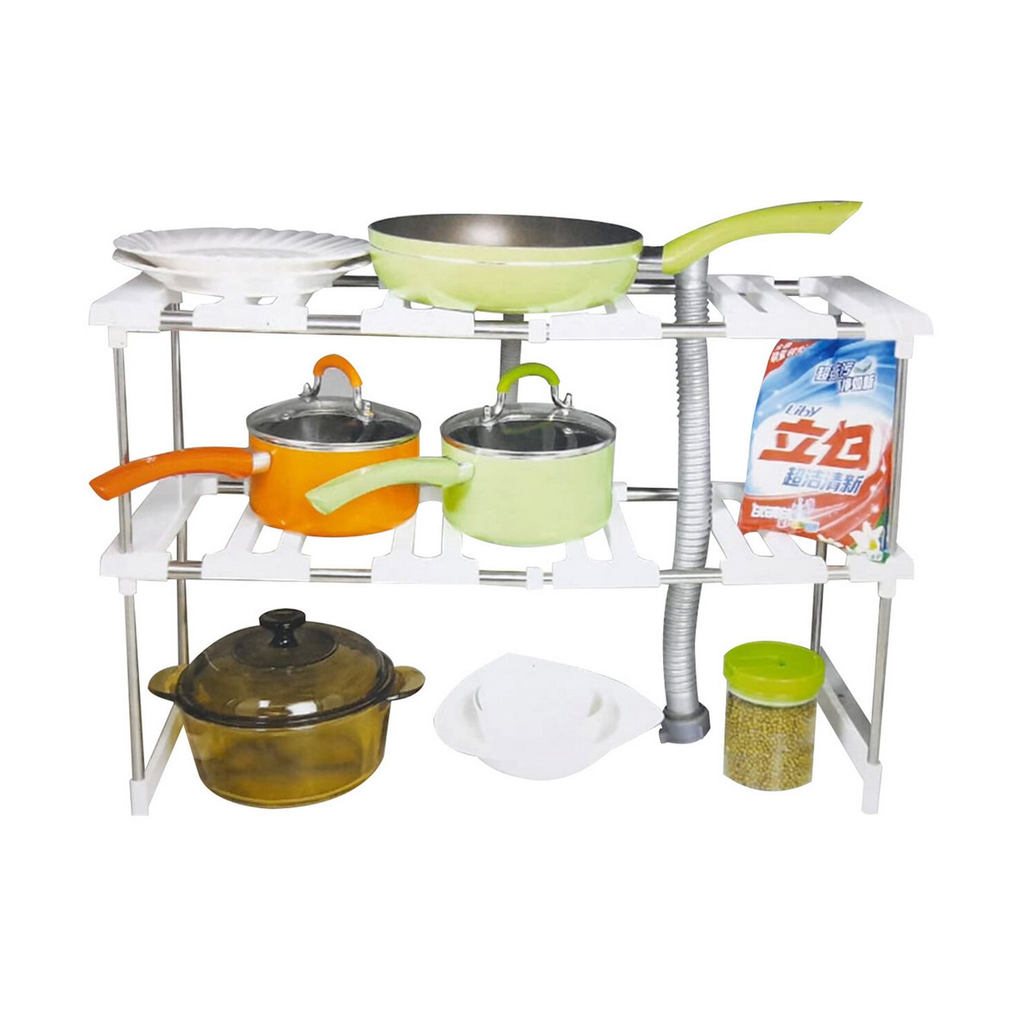 Estante Organizador 2 Niveles Multiuso Cocina 75x46x26 Cm image number 1.0