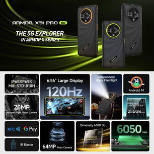 Ulefone Armor X31 Pro - Smartphone Rugerizado 5g Con C&aacute;mara De Visi&oacute;n Nocturna