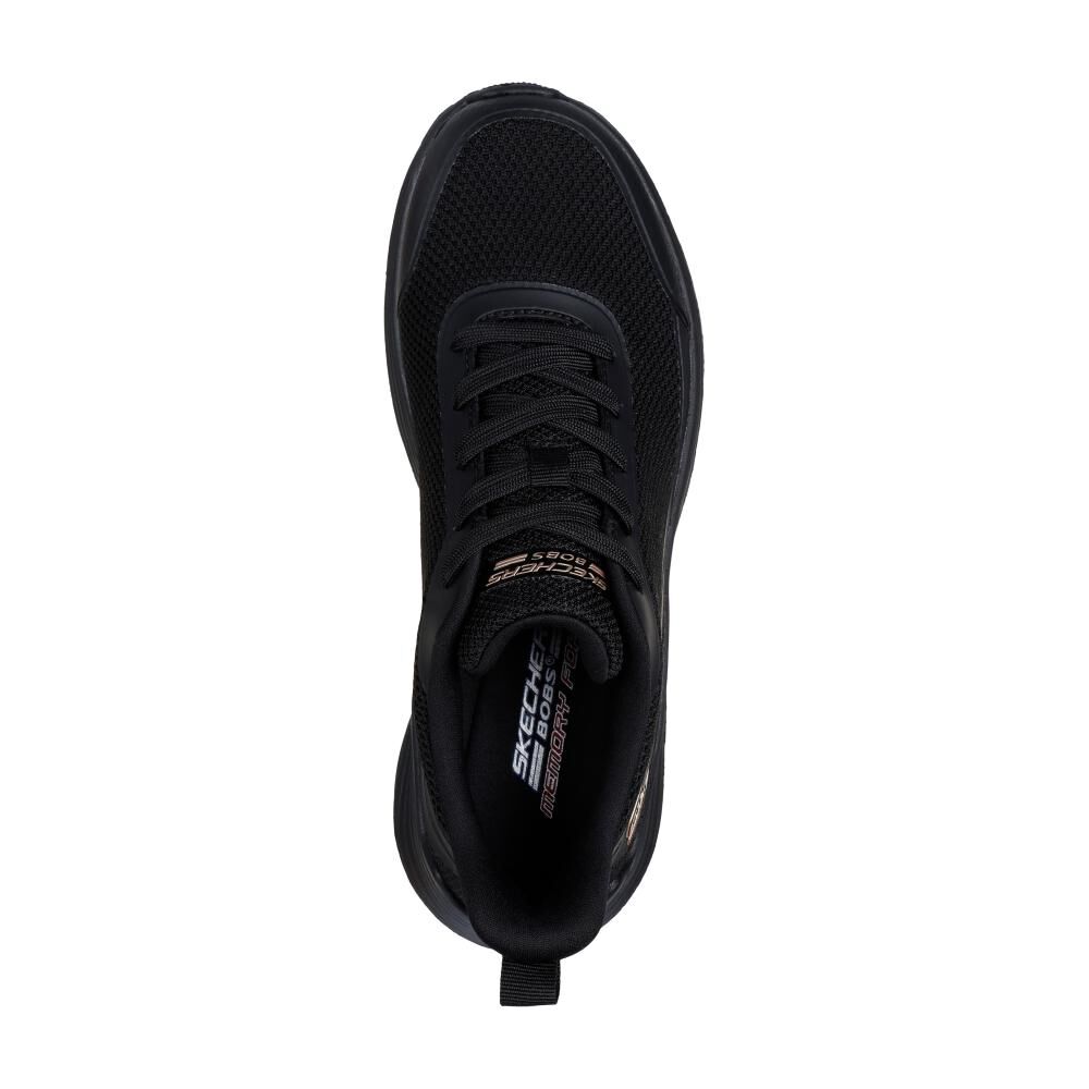 Zapatilla Urbana Mujer Skechers Bobs Squad Waves Negro image number 4.0