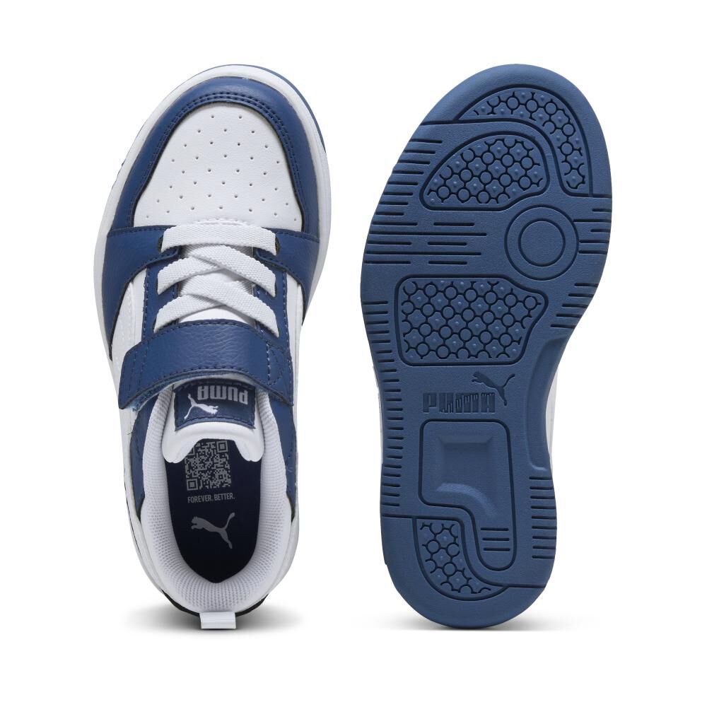 Zapatilla Urbana Niño Puma Rebound Azul image number 2.0