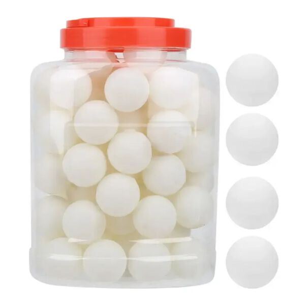 Pelotas De Ping Pong Set 60und En Tarro Blancas