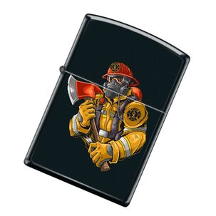 Encendedor Zippo Firefighter Design Negro Zp218.ci419951