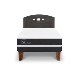 Cama Europea Cic Ortopedic / 1.5 Plazas / Base Normal + Respaldo