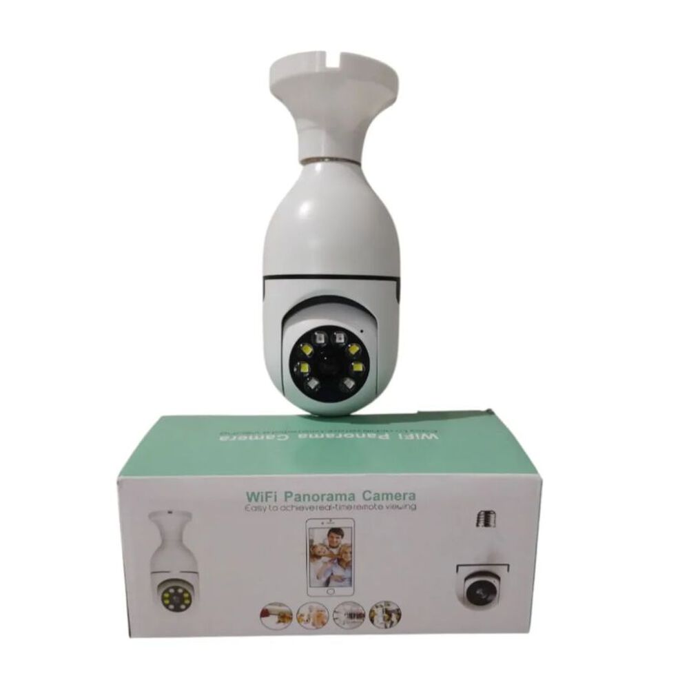 C&aacute;mara Seguridad Foco Wifi Y Rotaci&oacute;n 360 Hd Night Vision image number 0.0