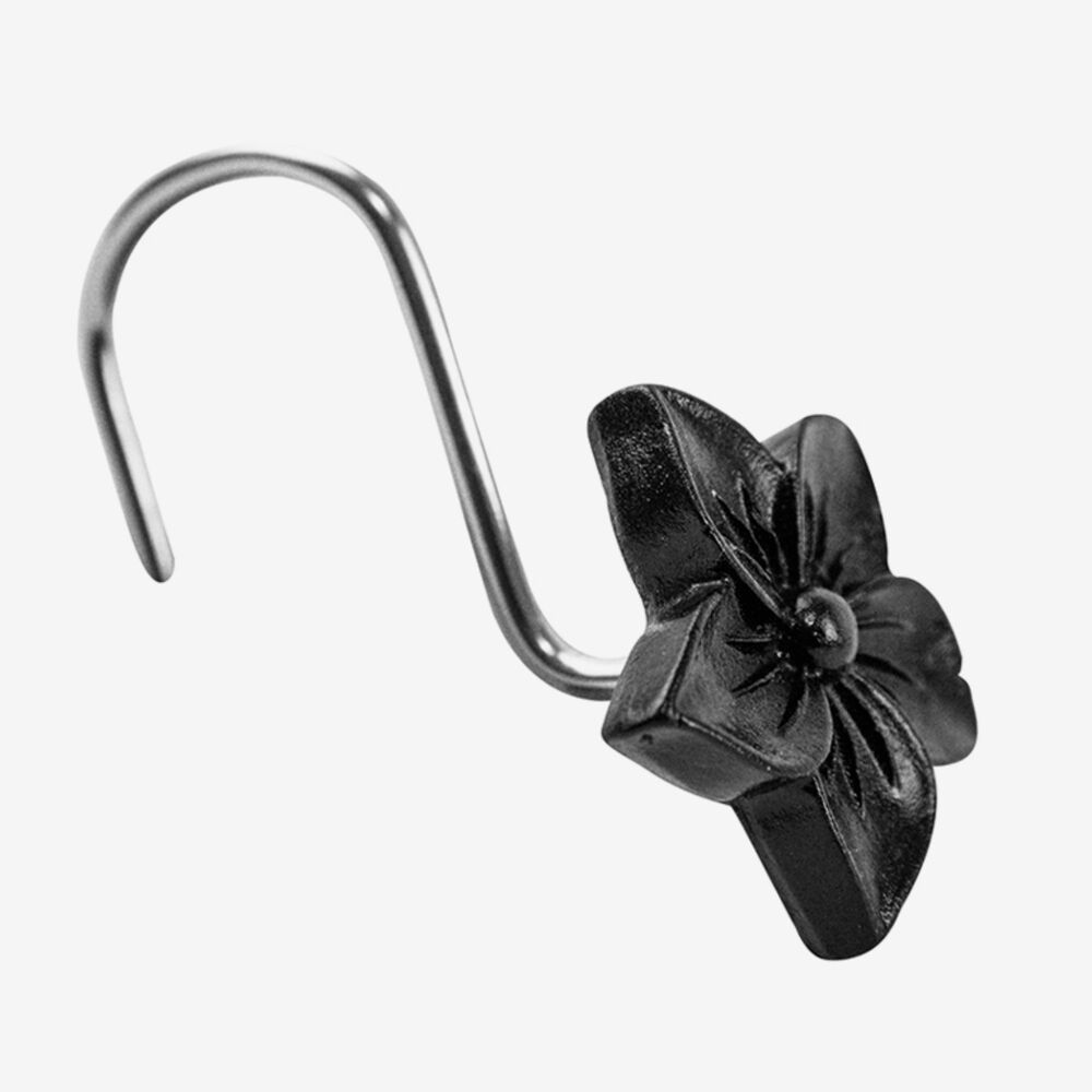 Cortina De Ba&ntilde;o 180x180 Impermeable + 12 Ganchos Santos image number 4.0