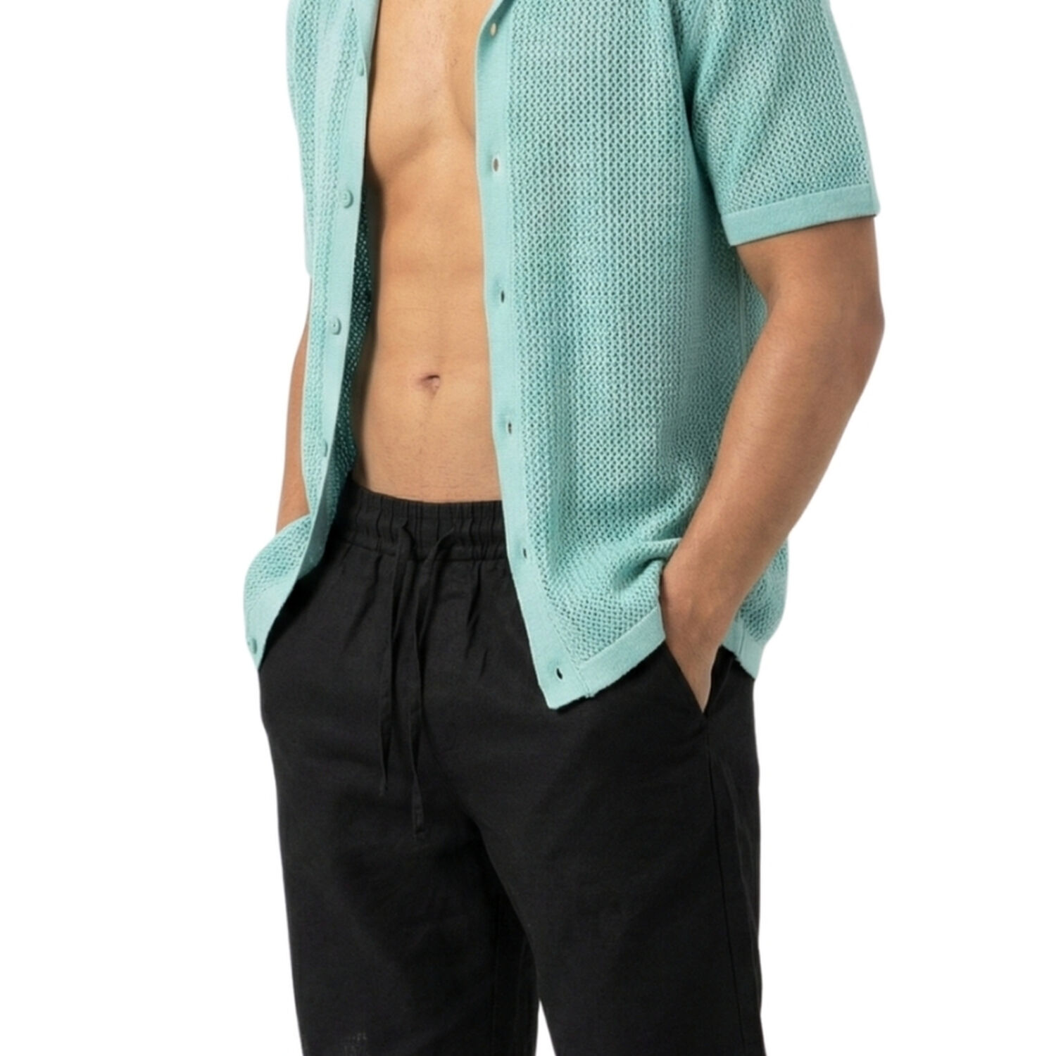 Short Fresco Lino Grueso Hombre image number 1.0