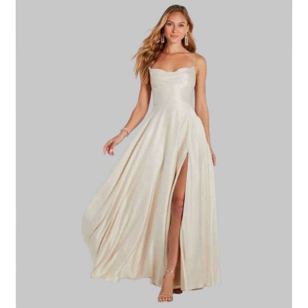 Vestido Maxi Satin - Kendra image number 0.0