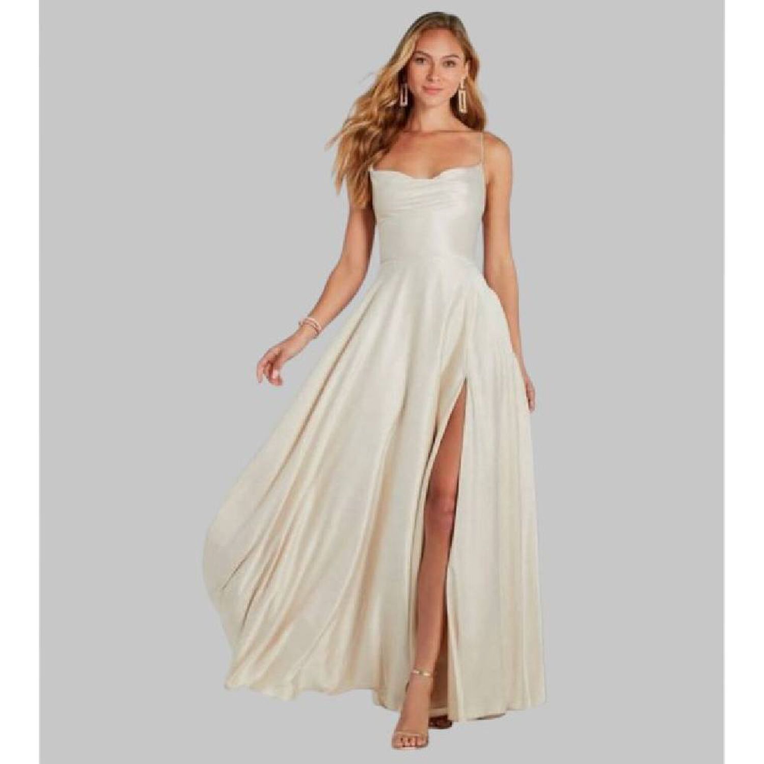 Vestido Maxi Satin - Kendra image number 0.0