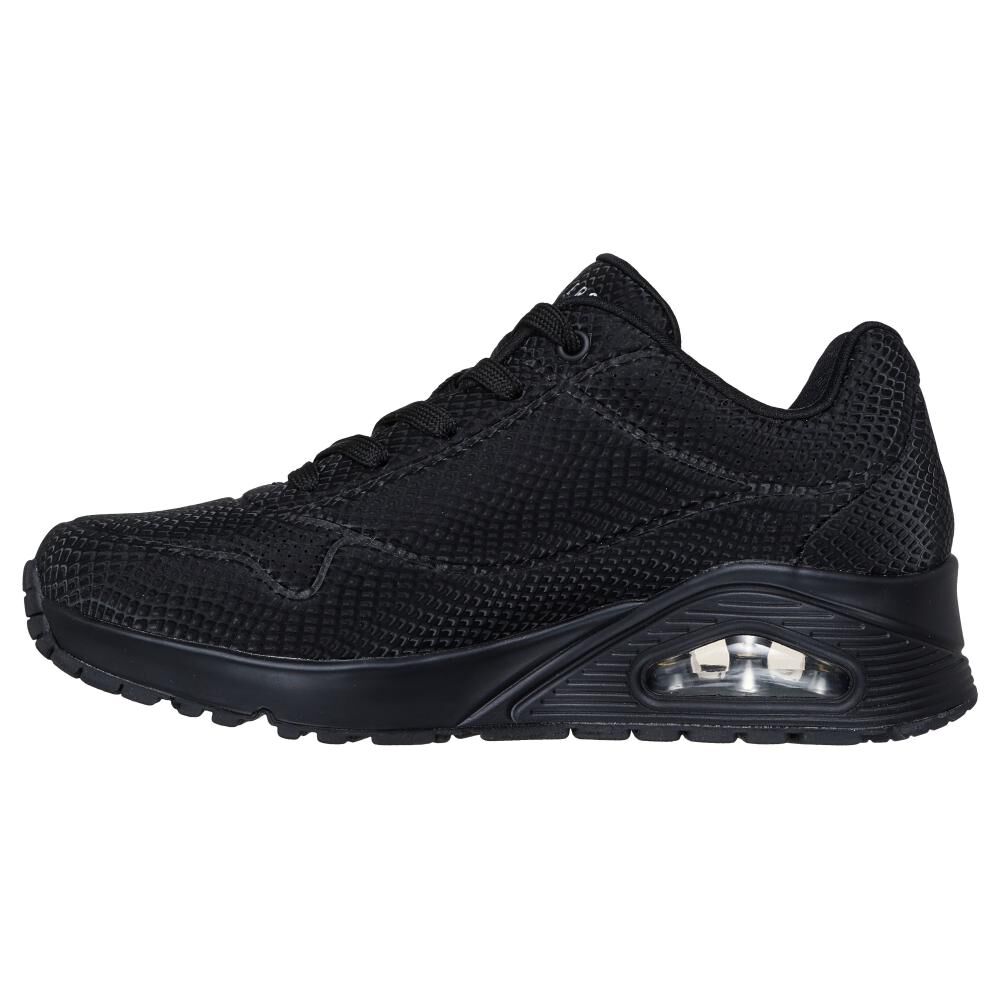 Zapatilla Urbana Mujer Skechers Uno - Shiny Scale Bbk image number 4.0