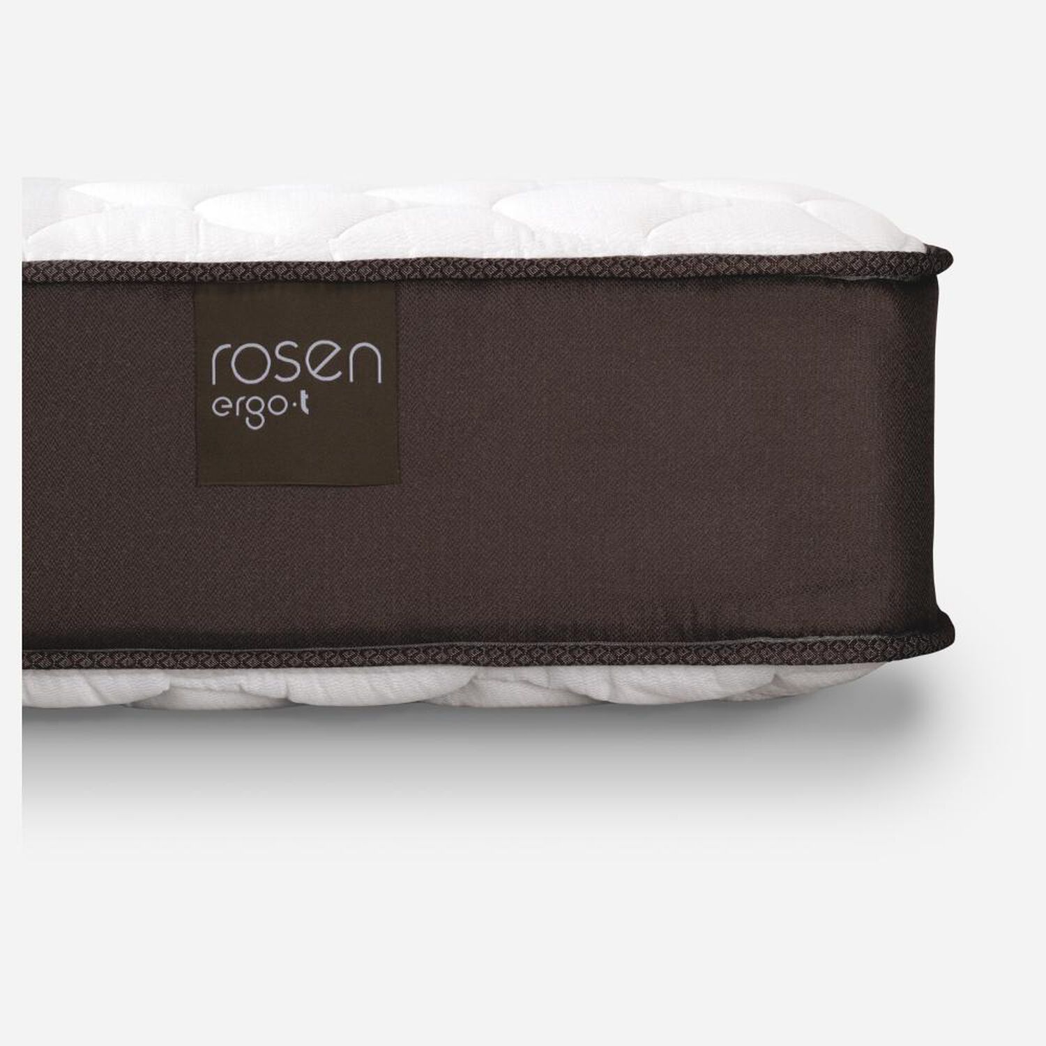Cama Europea Rosen Ergo T / 1.5 Plazas / Base Normal + Velador Tabor Grafito + Almohada Light image number 3.0