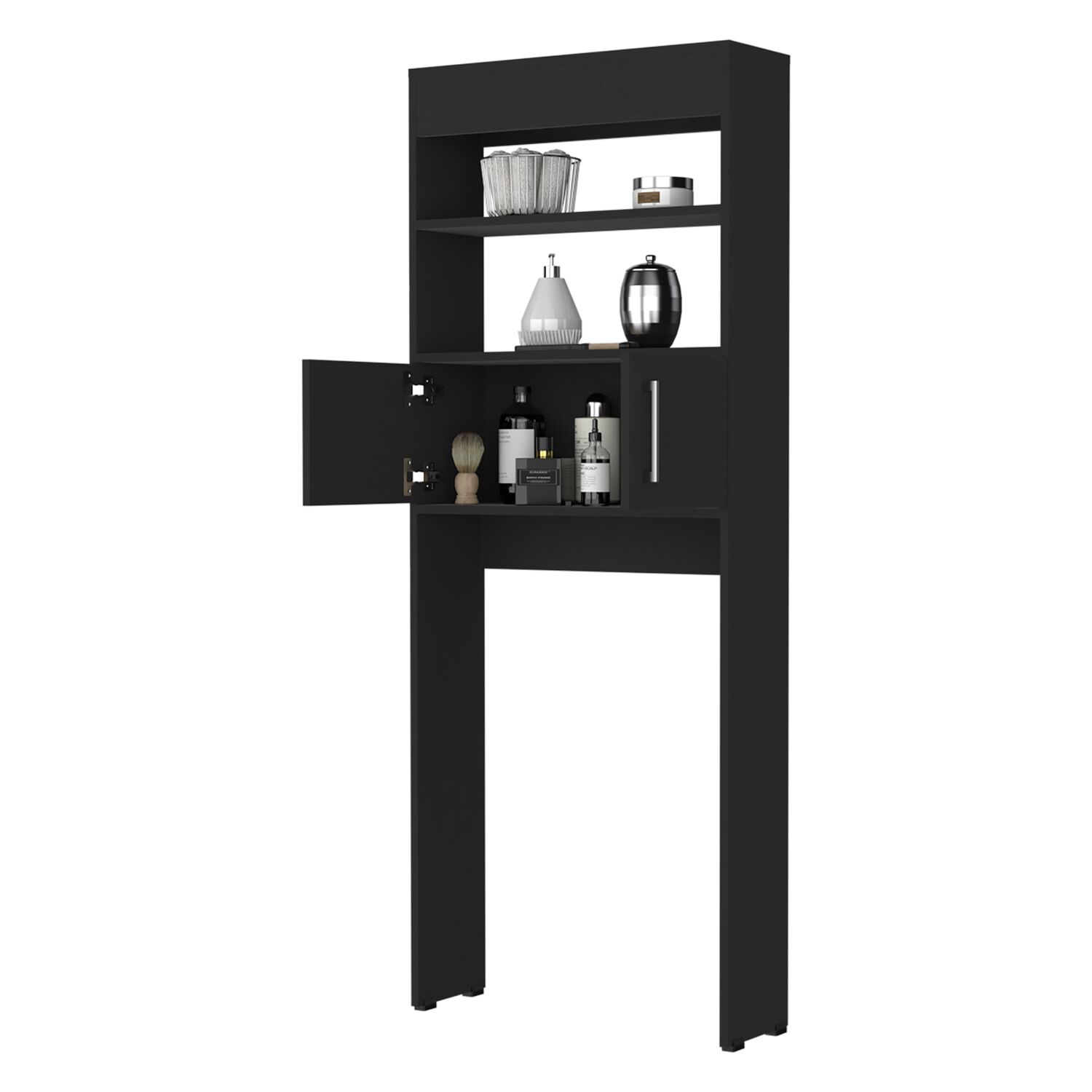 Optimizador De Ba&ntilde;o Con 2 Puertas Fm-008n - Negro image number 1.0