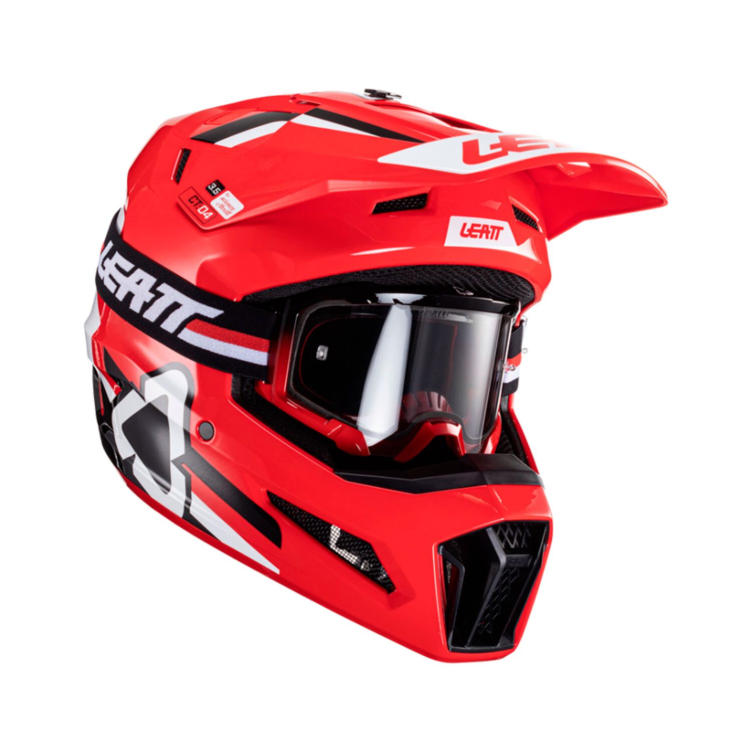 Kit Leatt Casco Con Antiparra Moto 3.5 V24 Rojo M image number 1.0