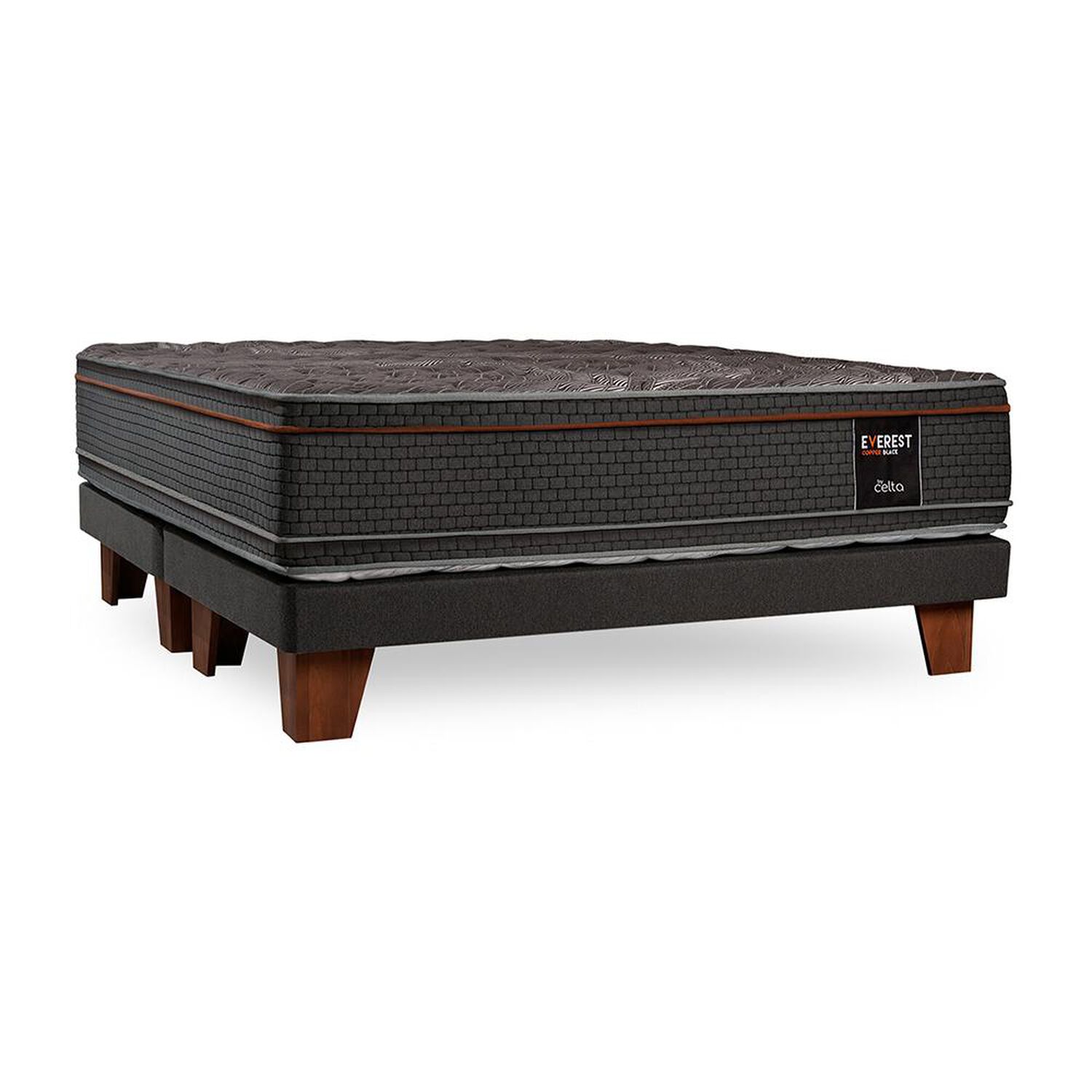 Cama Europea Celta Everest Cobre / King / Base Dividida image number 1.0