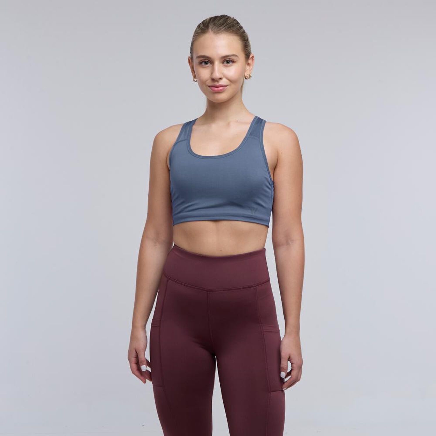 Peto Deportivo Liso Sin Mangas Cuello Escotado Mujer Wetland image number 0.0