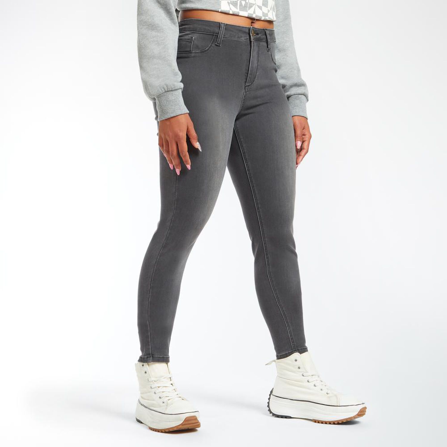Jeans Tiro Alto Skinny Rolly Go image number 2.0