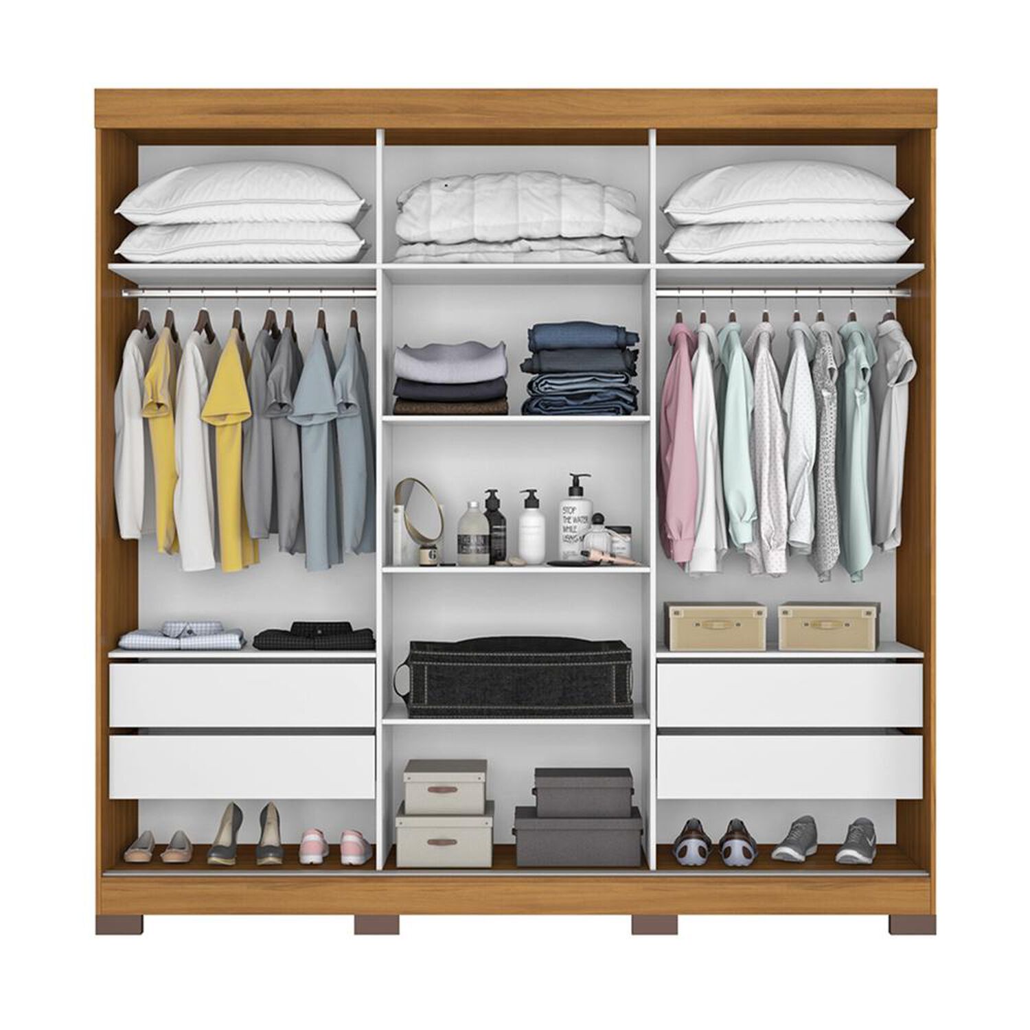 Cl&oacute;set Home Mobili Closet Renata / 3 Correderas, 3 Puertas / 4 Cajones image number 2.0