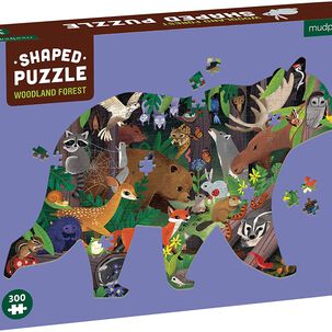 Puzzle 300pcs Con Forma Bosque Mudpuppy