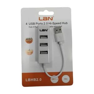 Hub Multiplicador De Puertos Usb Lbn 2.0 Lbhb2.0 4 Puertos