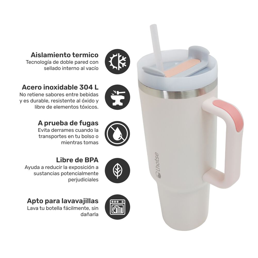Vaso Térmico Tumbler 1180ml Lhotse Pink image number 1.0