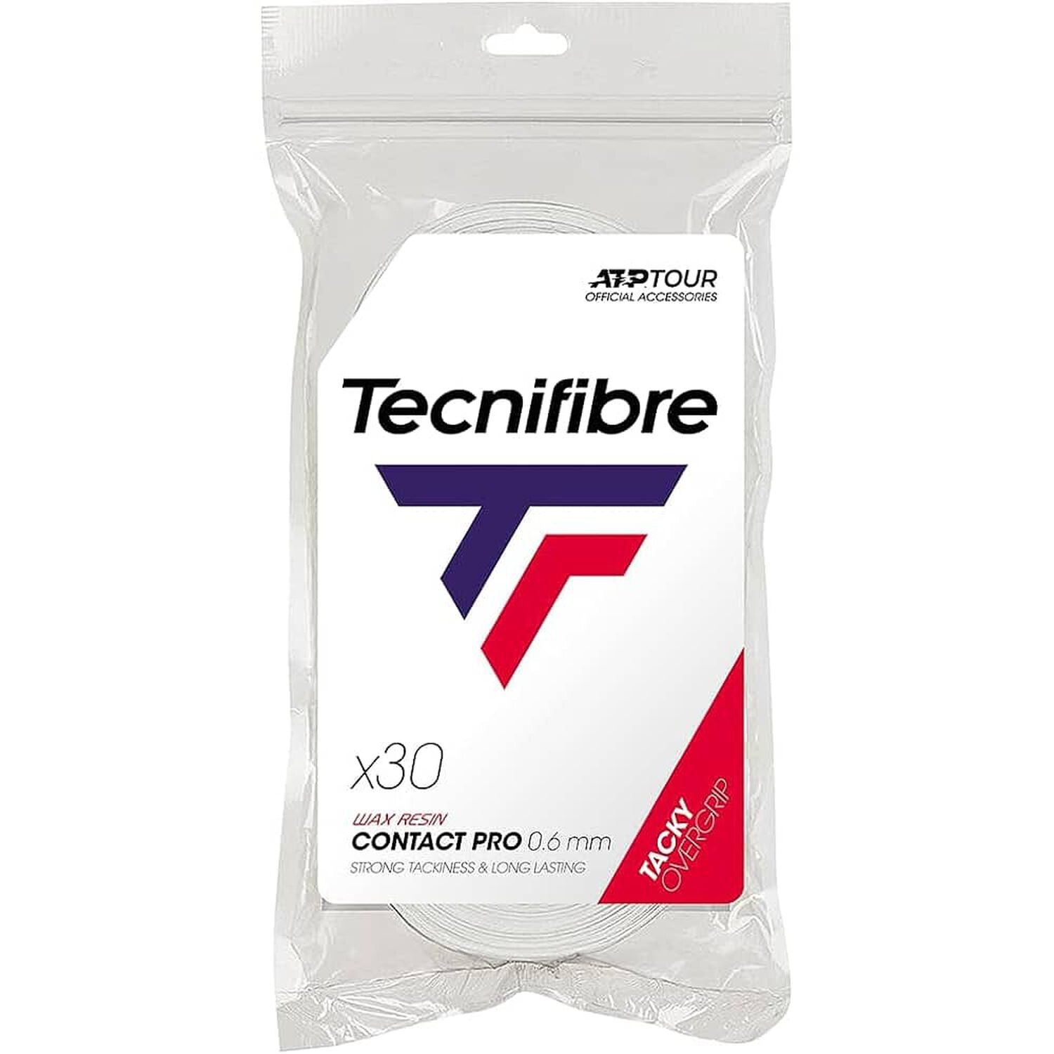 Pack X 30 Overgrip Tecnifibre Blanco image number 0.0