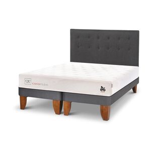 Cama Europea Cic Cocopedic / 2 Plazas / Base Dividida + Respaldo