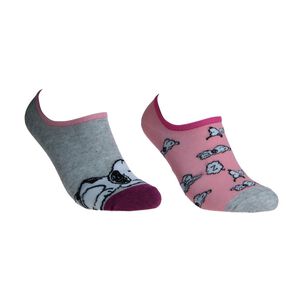 Calcetín Love You Mint Snoopy Mujer / 2 Pares
