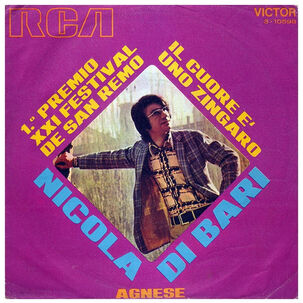 Nicola Di Bari - Il Cuore E'uno Singaro | 7" Single Usado