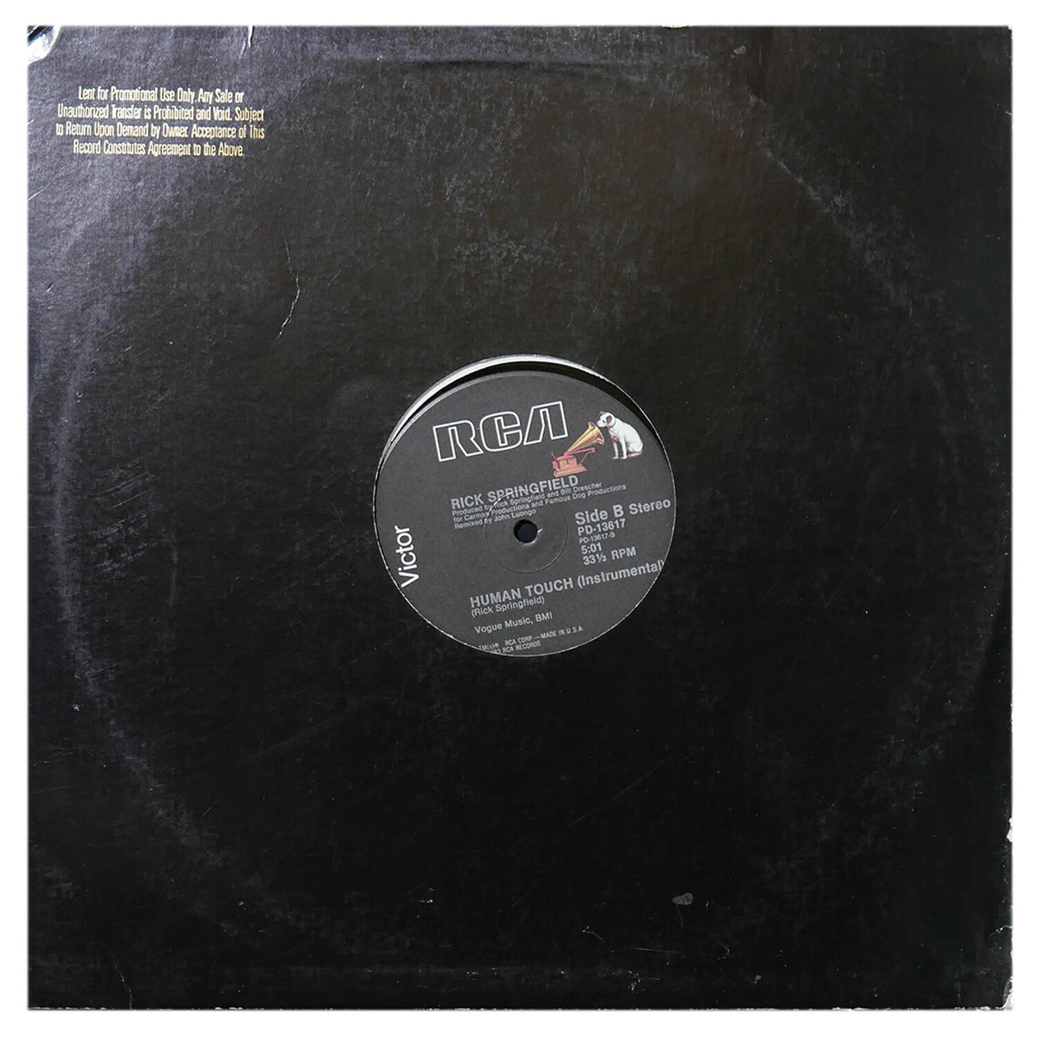 Rick Springfield - Human Touch | 12" Maxi Single Usado image number 1.0