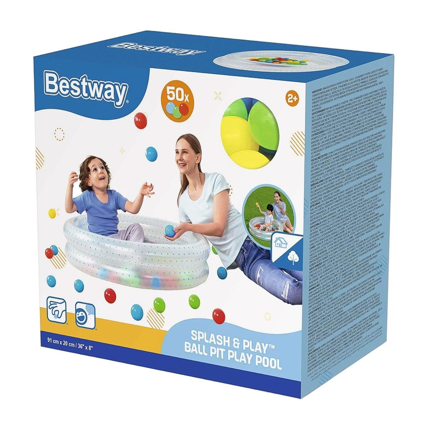 Piscina Bestway Inflable Con Pelotas Splash & Play 91x20cm image number 8.0
