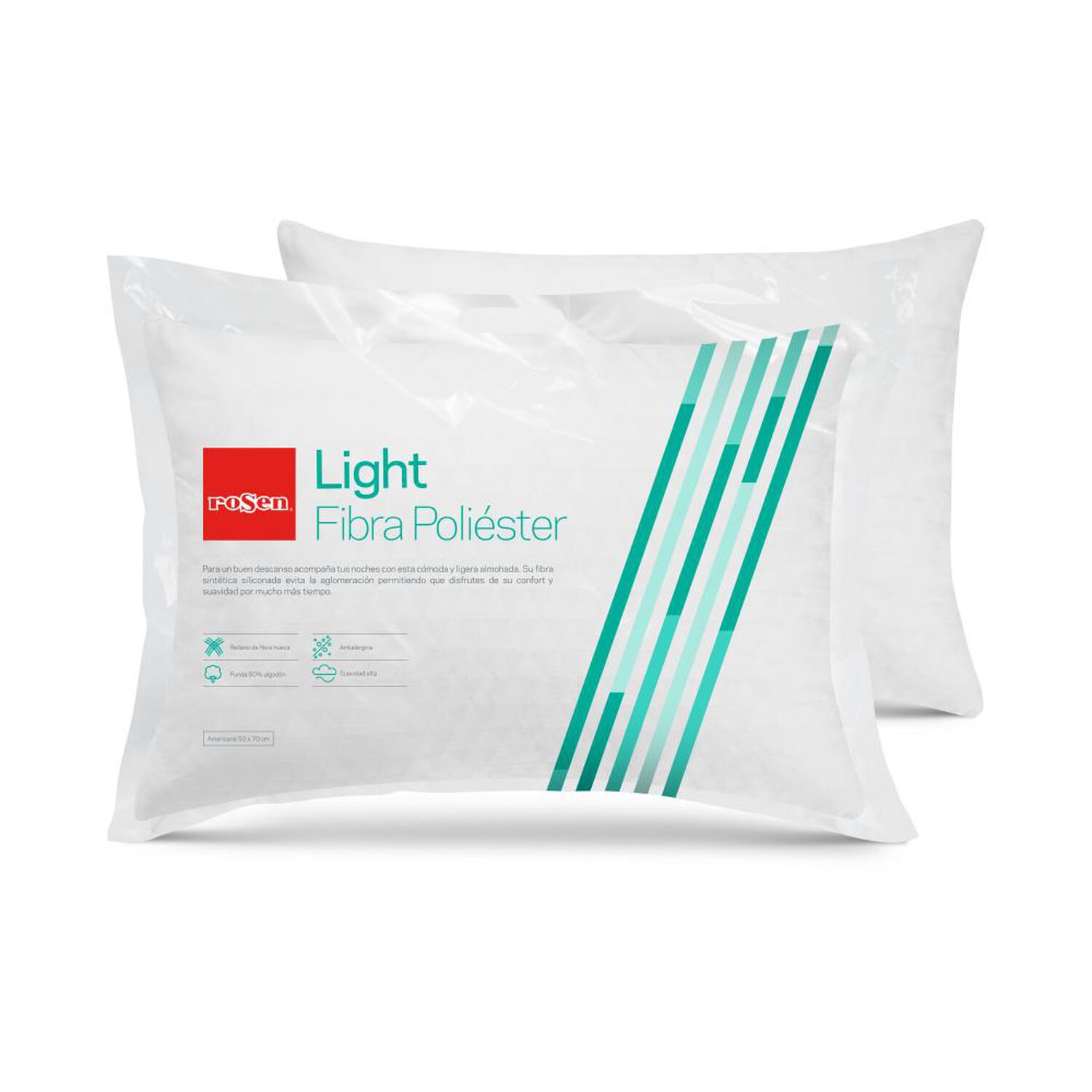 Pack de Almohadas Rosen Soft Light / 50x70 Cm / 2 Unidades image number 3.0