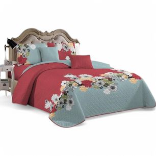 Cubrecama De Verano 1.5 Plazas Quilt + 1 Funda De Almohada Cobertor Delgado Qvr1-40