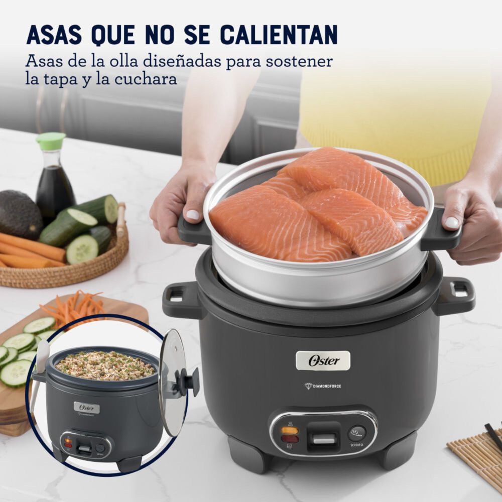 Oster Arrocera 3en1,recubrimiento Antiadherente 1,8 L Oster Diamondforcen,ckstrc10dfske Version 2026 image number 8.0
