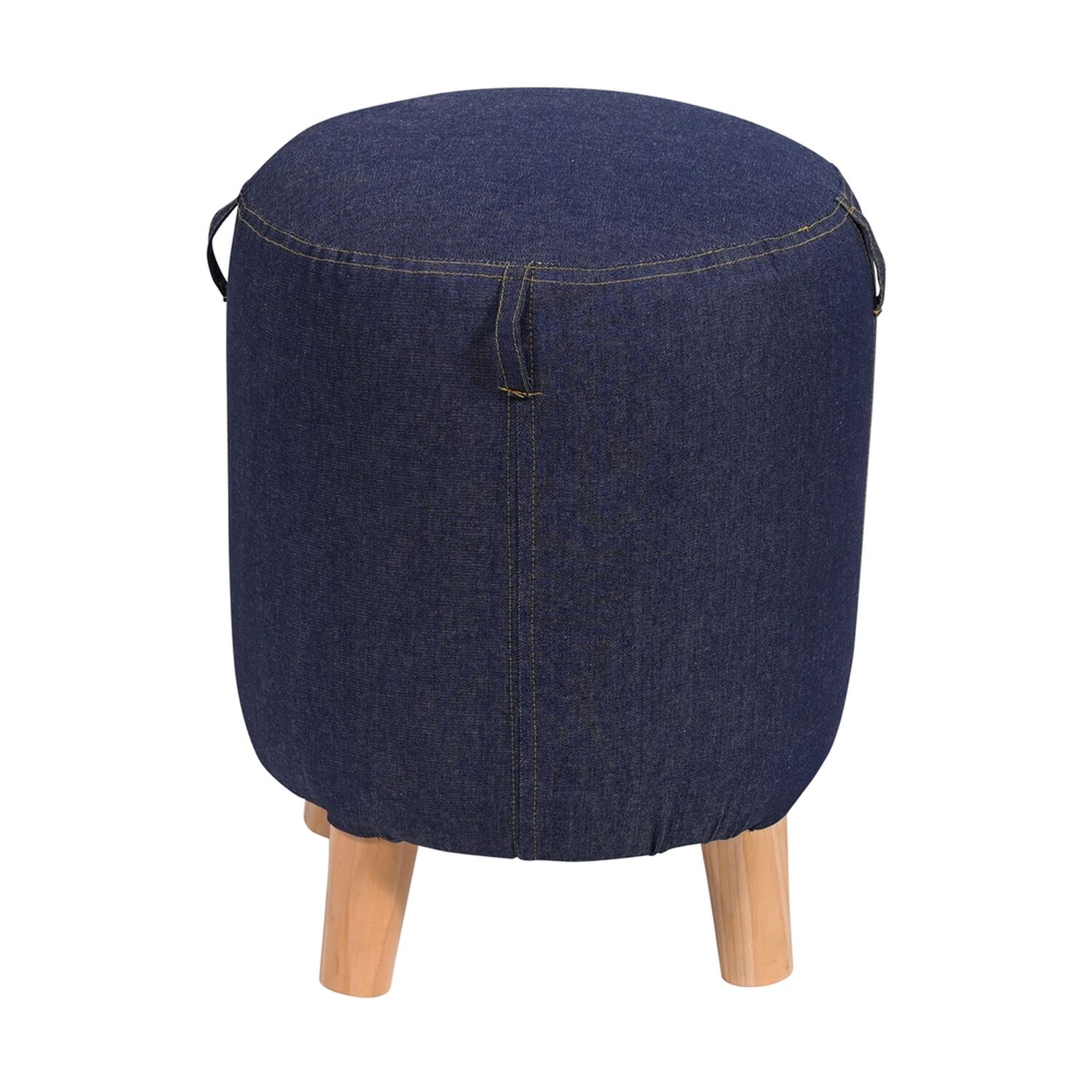 Pouf Bird Ayun Jeans 35x35x45 Cm M&aacute;xima Design image number 1.0