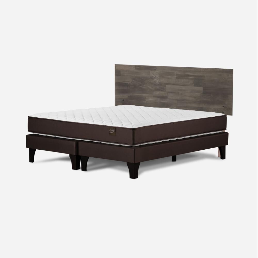 Cama Europea Rosen Ergo T / 2 Plazas / Base Dividida + Respaldo Tabor Grafito image number 2.0