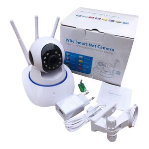 Cámara Ip 360 Hd Wifi Onvif Cctv Microsd Color Blanco