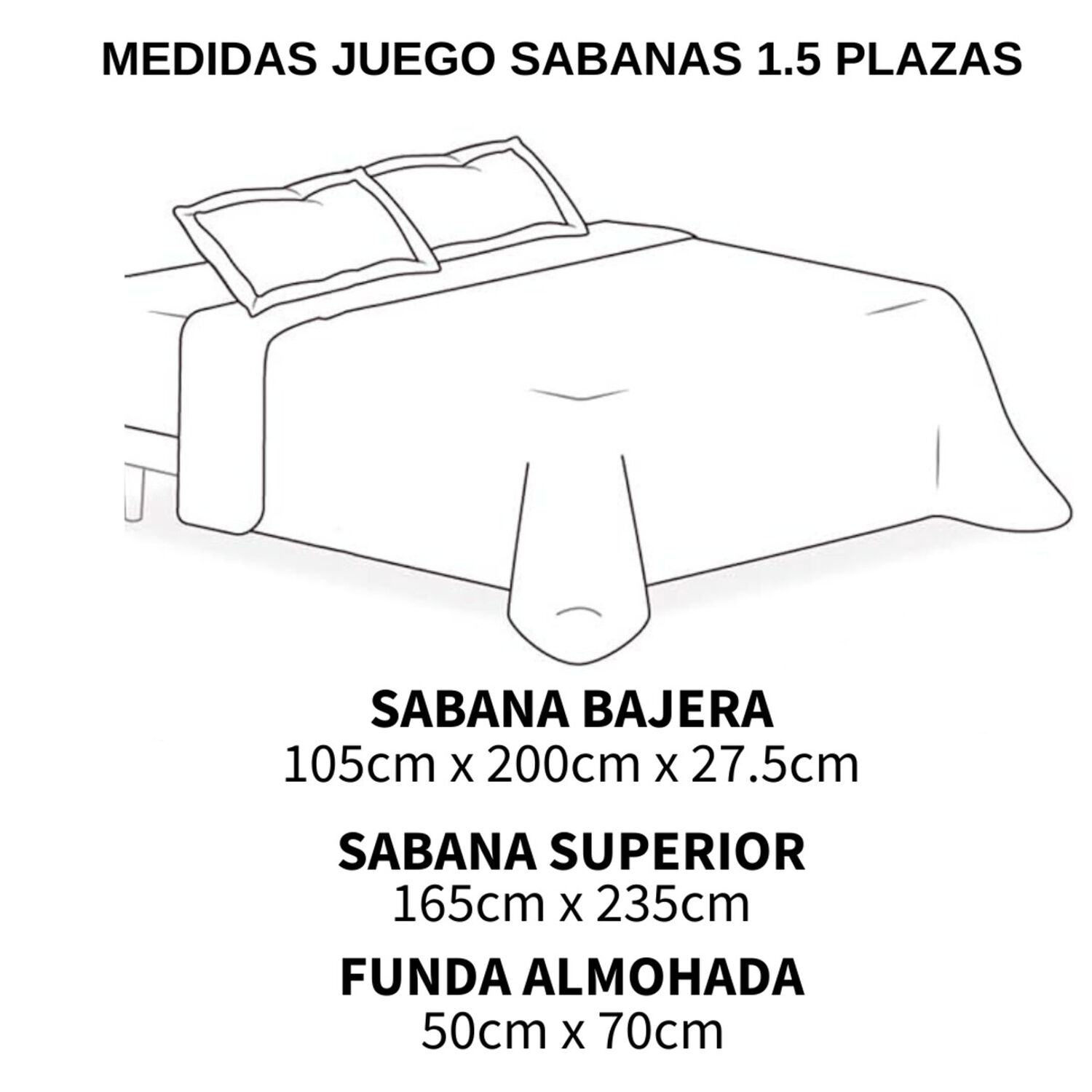 Juego De Sabanas De 200 Hilos Para Cama 1.5 Plazas + 1 Funda De Almohada Gris image number 1.0