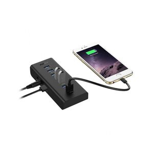 Aukey Hub 7 Puertos Usb-a 3.0 Negro Cb-h3
