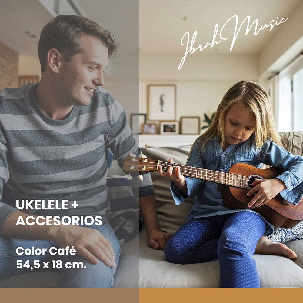 Ukelele Soprano Concierto Ibrah 21 Pulgadas + Accesorios image number 8.0