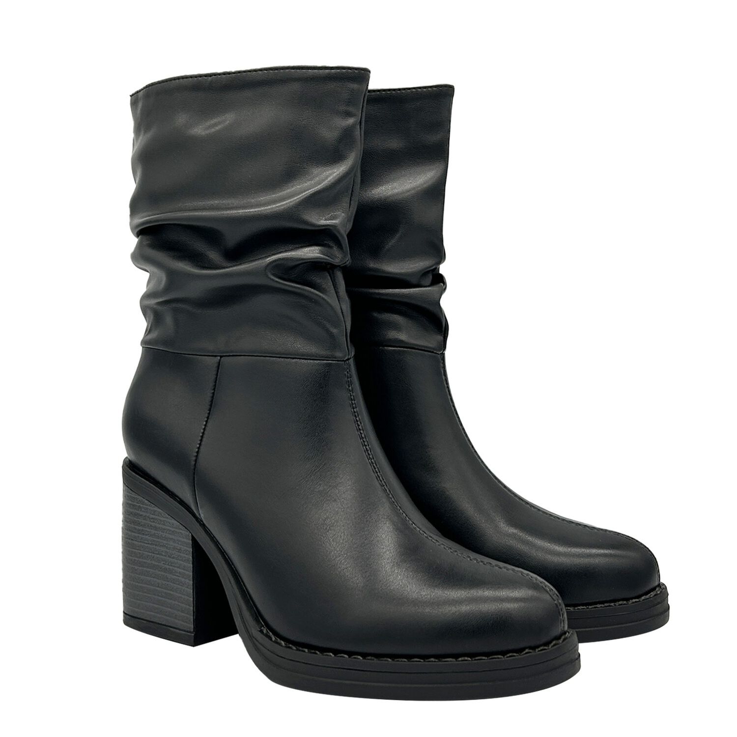 Bota Para Mujer, Negro, Media Pantorrilla Danicolle image number 1.0