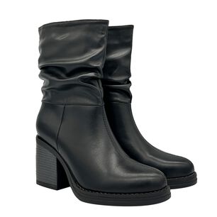 Bota Para Mujer, Negro, Media Pantorrilla Danicolle