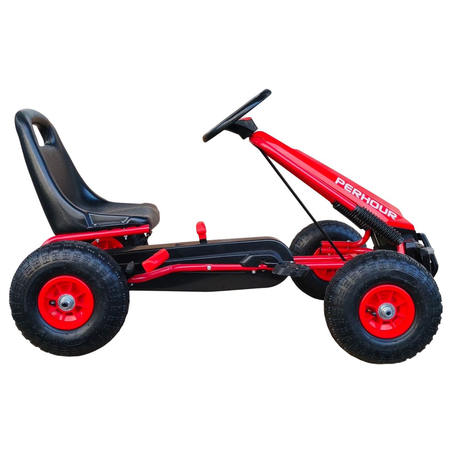 Gokart A Pedales Con Rueda Goma Rojo image number 1.0