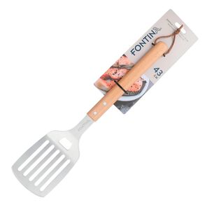 Espatula Parrilleras Asado 38cm Mango Madera Cocina