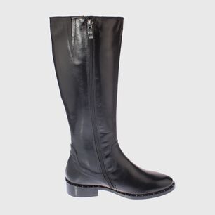 Bota Cuero Negro V&iacute;a Franca Art. 511982315negro