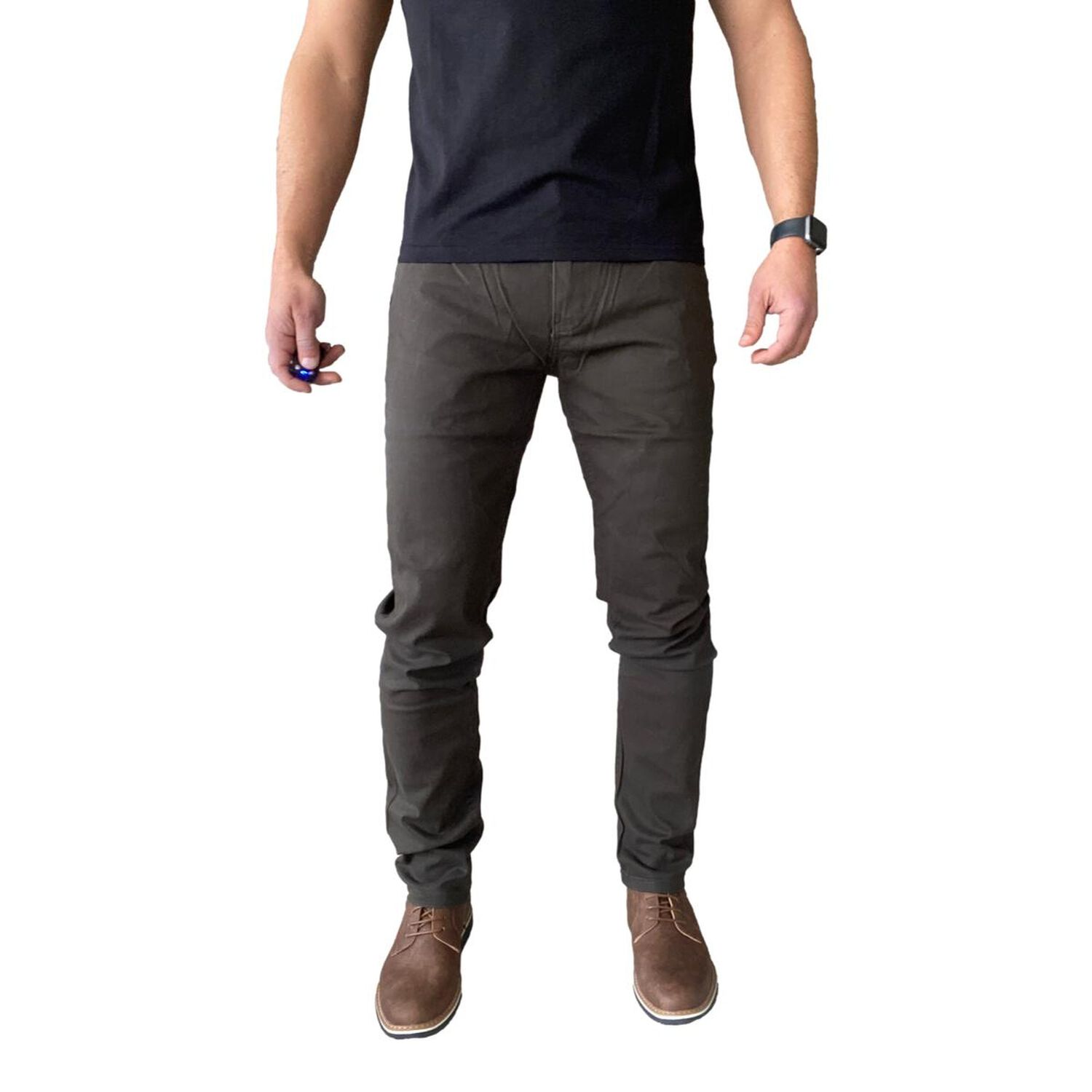 Pantal&oacute;n Tela Elasticado Slim Fit Colores image number 27.0