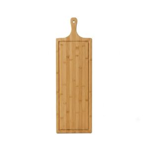 Tabla Bamb&uacute; Alargada Mango Tabla Picar Servir Cocina 50cm