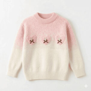 Su&eacute;ter Ni&ntilde;a Coquette Corazones Y Conejos Estilo Coreano