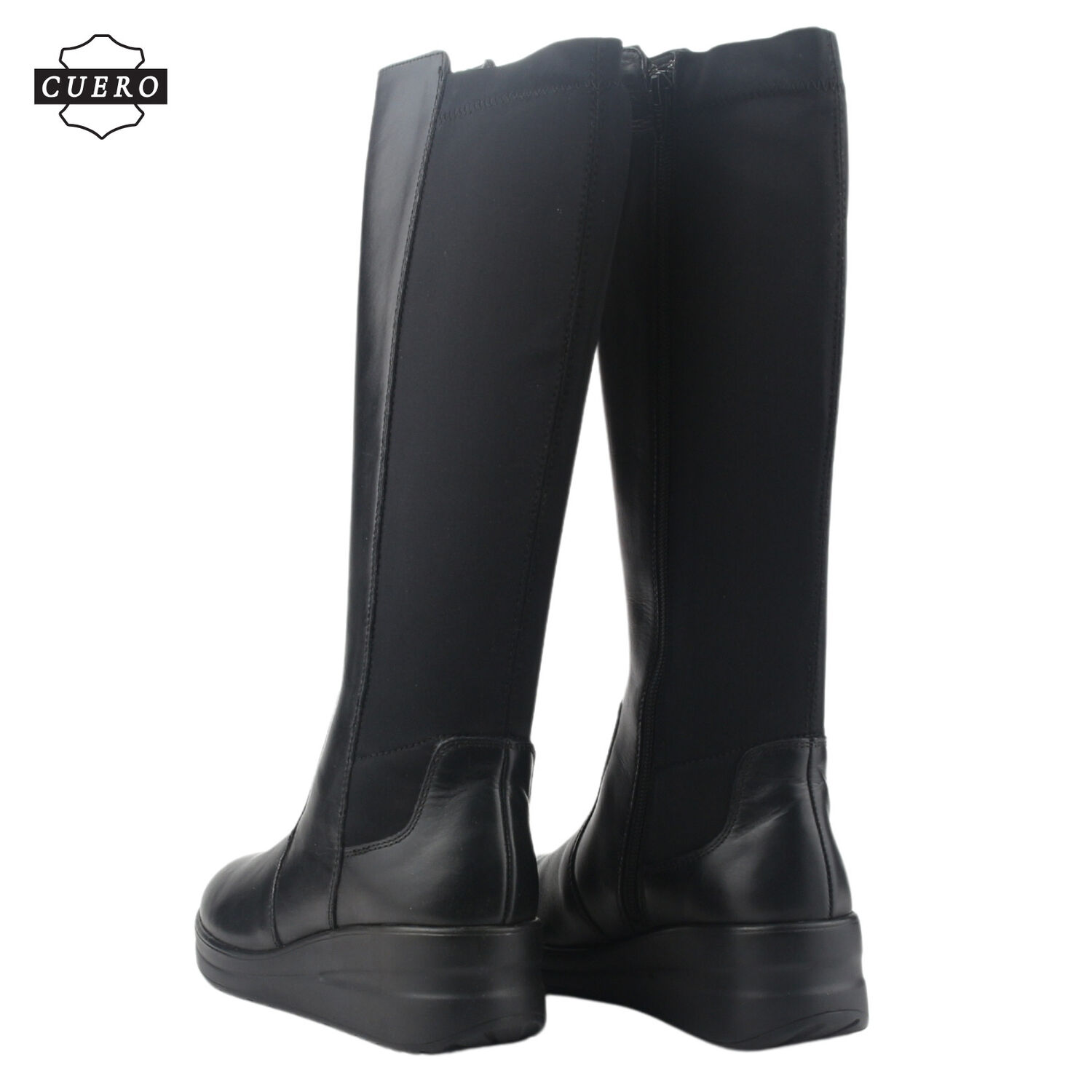 Bota De Cuero Chalada Mujer Rocky-1 Negro Casual image number 6.0